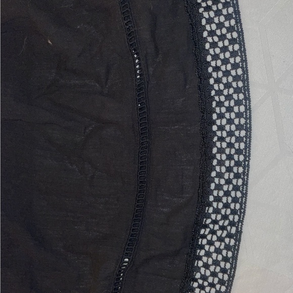 Black Patterned Elastic Skirt - Picture 3 of 3